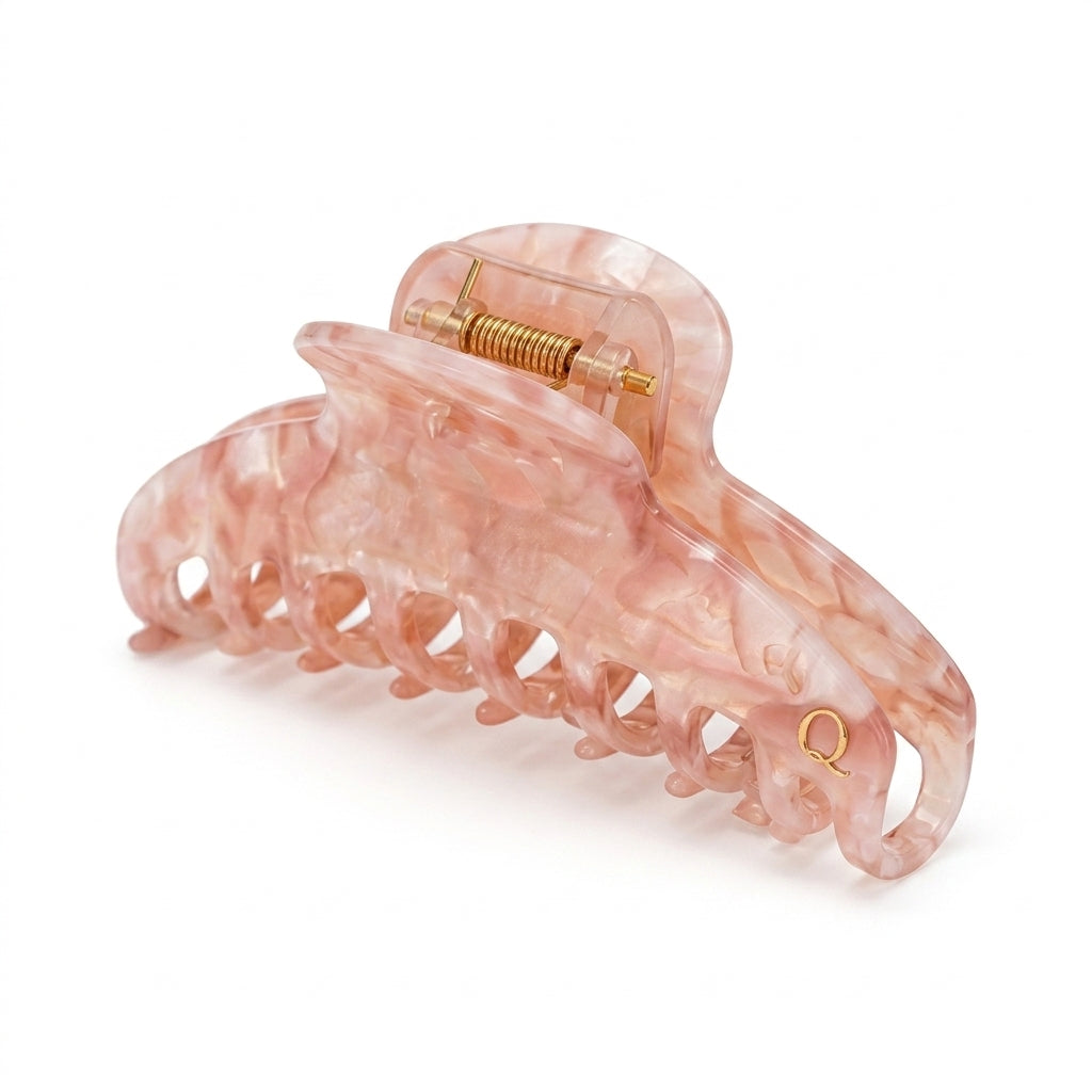 Qlloarrip™ Rosalie Sculpted Hair Claw – Women's Large French Twist Clip, Polished Hair Accessory