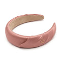 Qlloarrip™ Aurelia Padded Headband – Women's Satin Wide Hairband, Elegant Everyday Hair Accessory