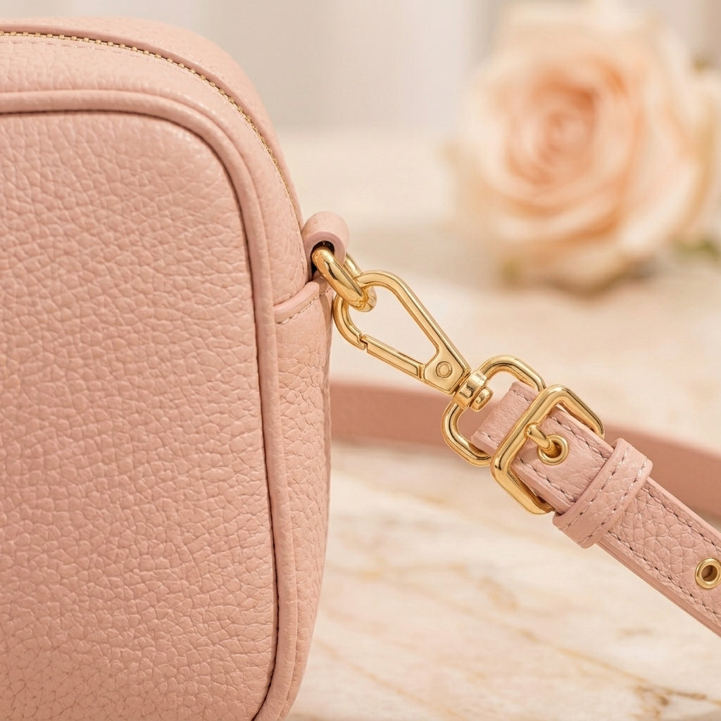 Qlloarrip™ Noelle Mini Crossbody Bag – Women's Structured Shoulder Purse, Adjustable Strap Everyday Handbag