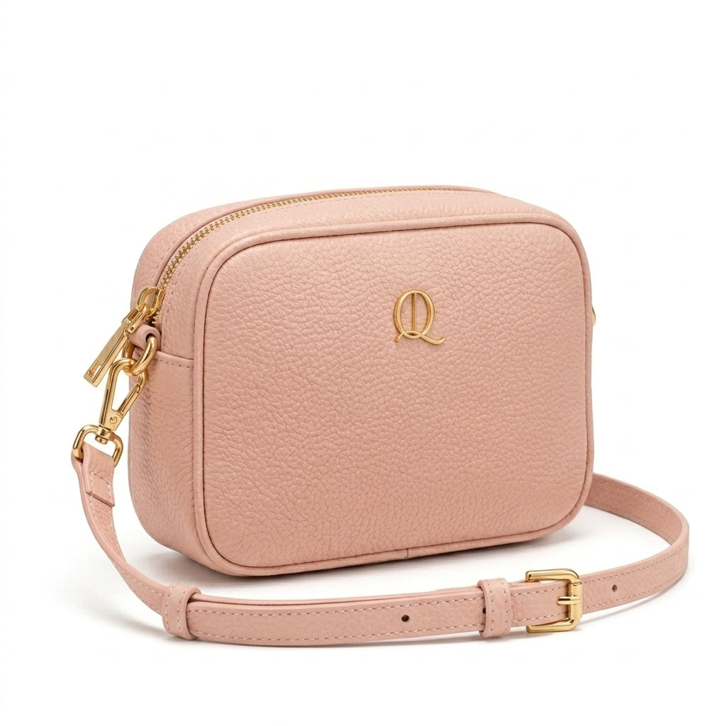 Qlloarrip™ Noelle Mini Crossbody Bag – Women's Structured Shoulder Purse, Adjustable Strap Everyday Handbag