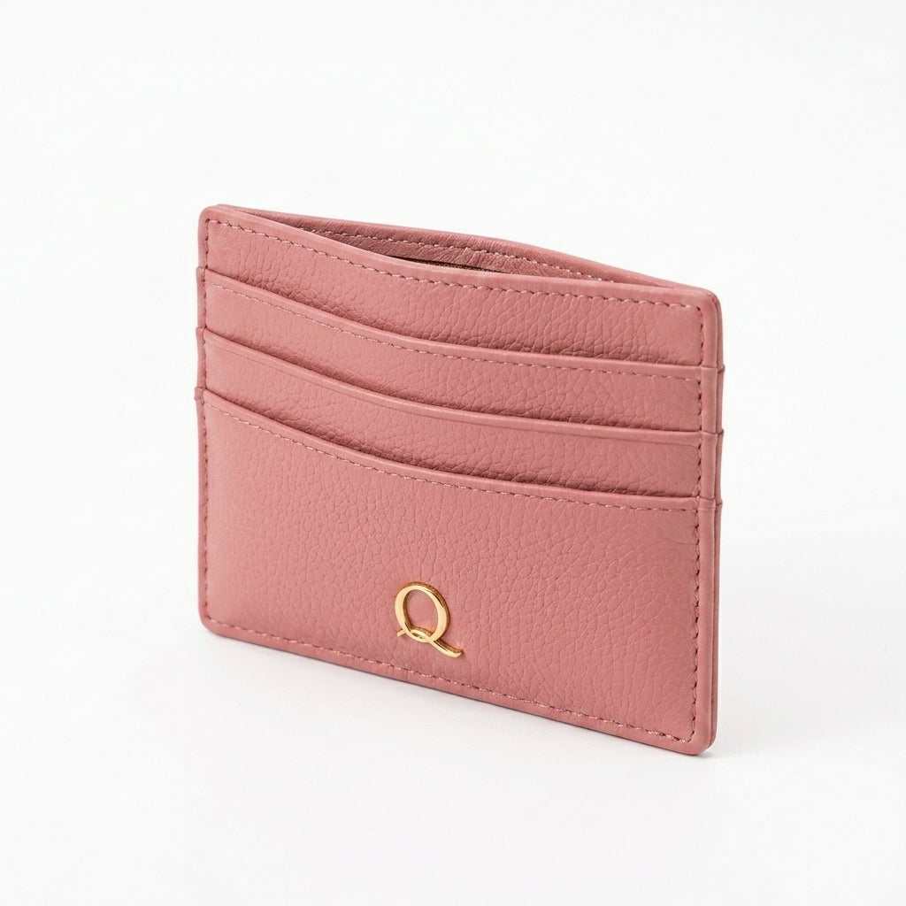 Qlloarrip™ Camille Slim Card Holder – Women's Compact Wallet, Multi-Slot Everyday Card Case
