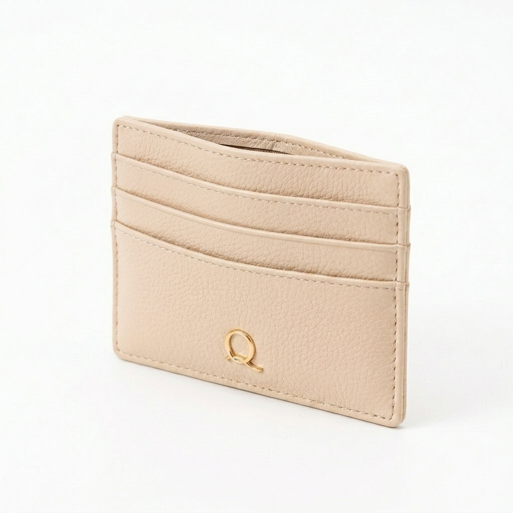 Qlloarrip™ Camille Slim Card Holder – Women's Compact Wallet, Multi-Slot Everyday Card Case