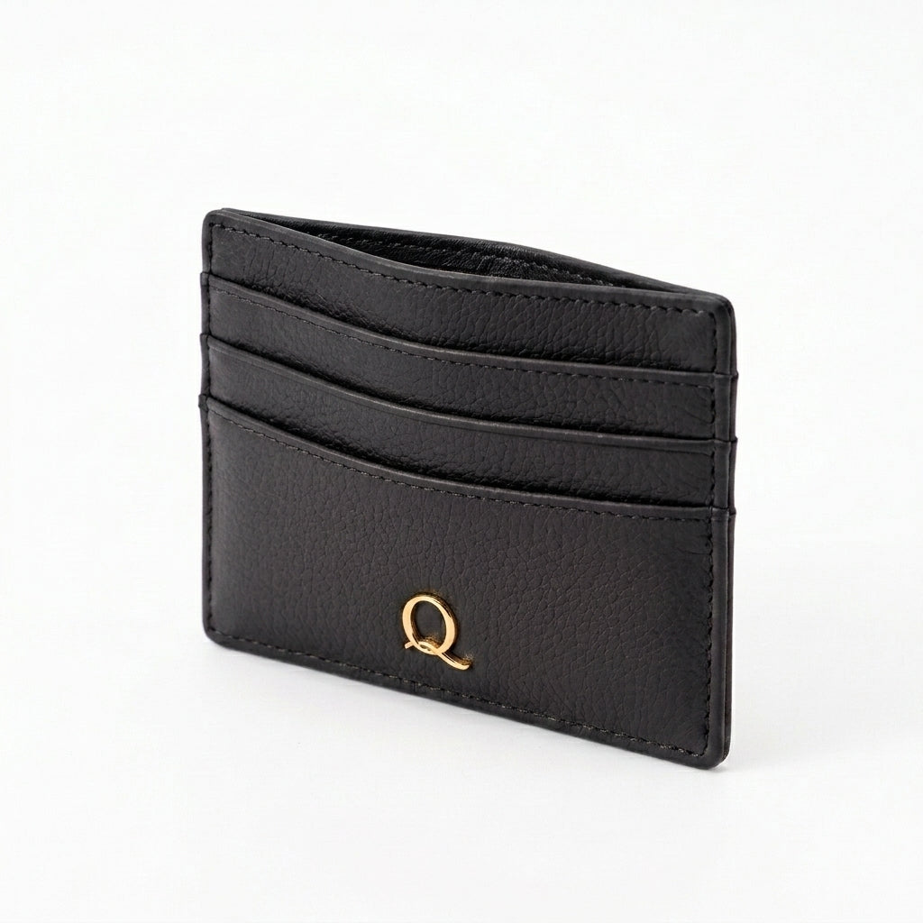 Qlloarrip™ Camille Slim Card Holder – Women's Compact Wallet, Multi-Slot Everyday Card Case