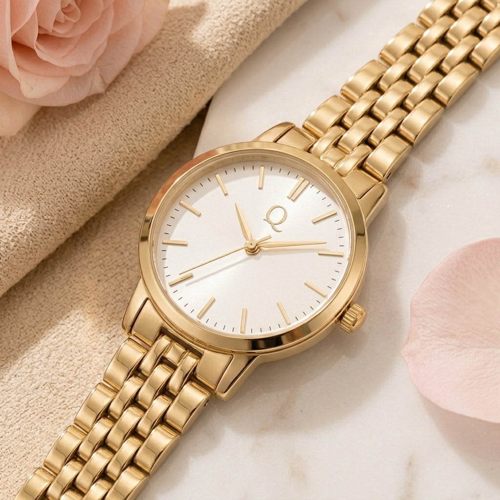 Qlloarrip™ Vivienne Petite Bracelet Watch – Women's Minimal Analog Watch, Slim Everyday Dress Watch