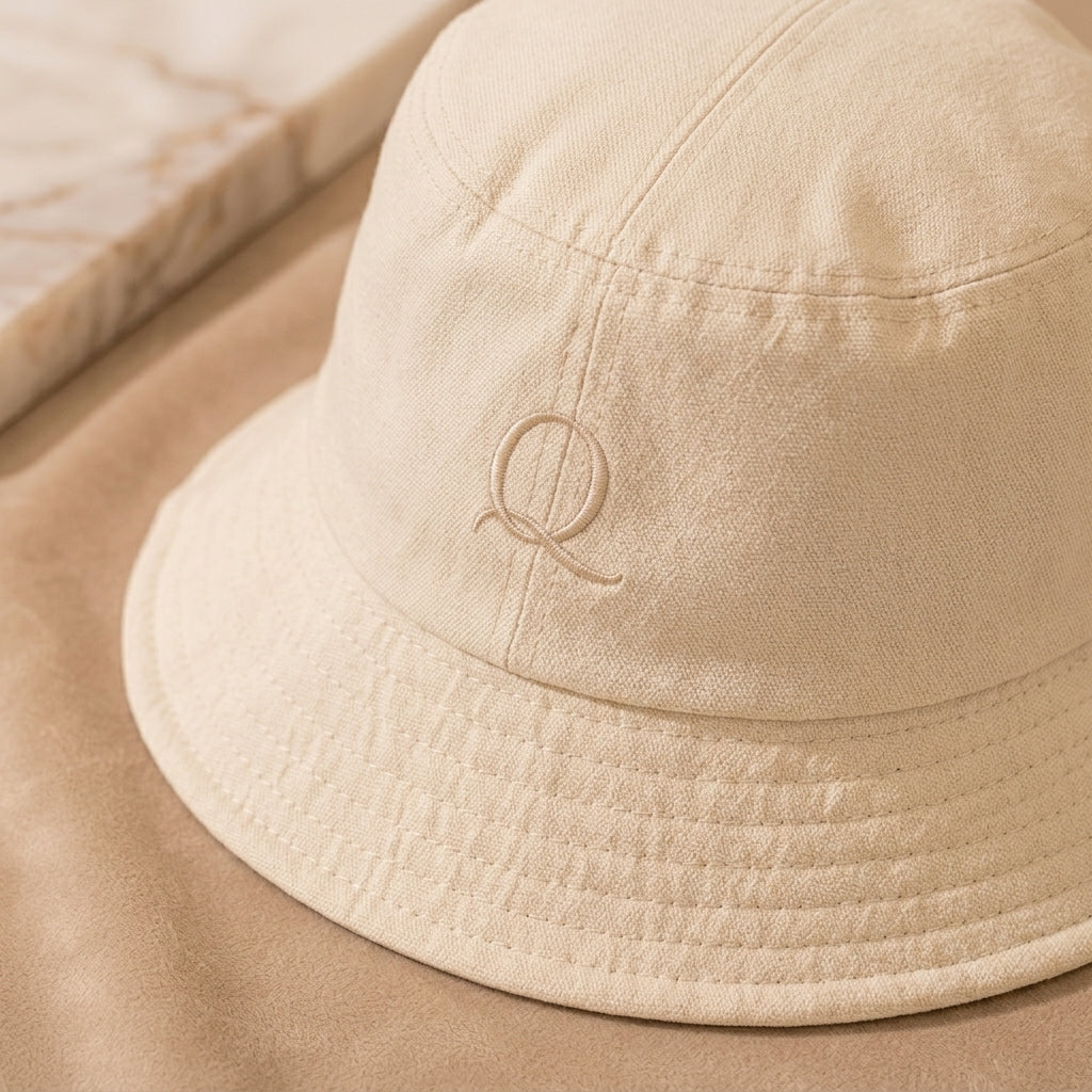 Qlloarrip™ Elodie Soft-Brim Bucket Hat – Women's Cotton Fashion Sun Hat, Packable Everyday Accessory